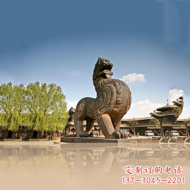 徐州铜雕狴犴雕塑-景区园林广场神兽景观摆件