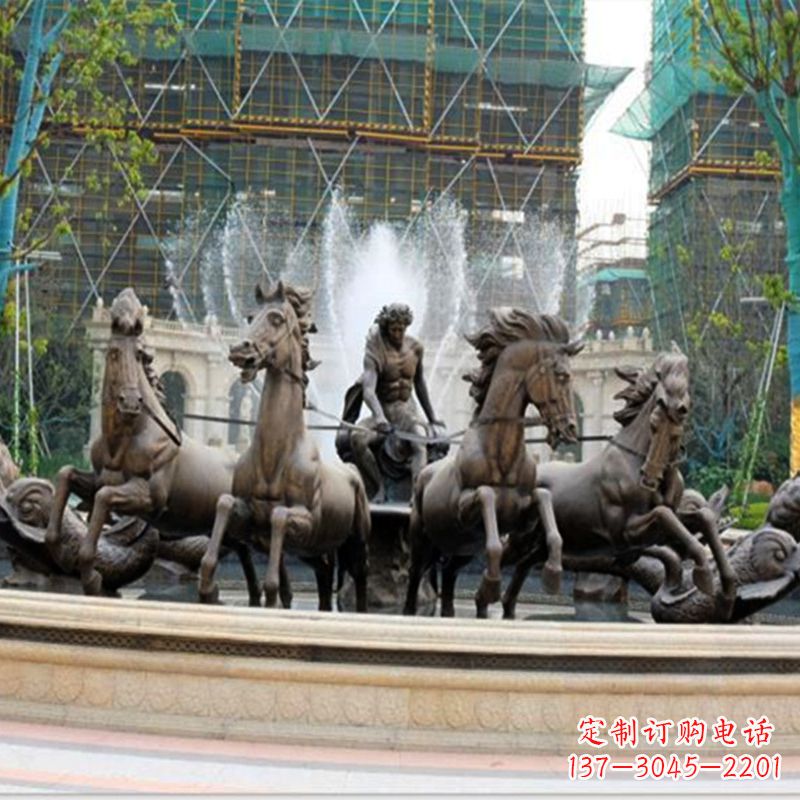 徐州阿波罗战车水景喷泉装饰景观雕塑