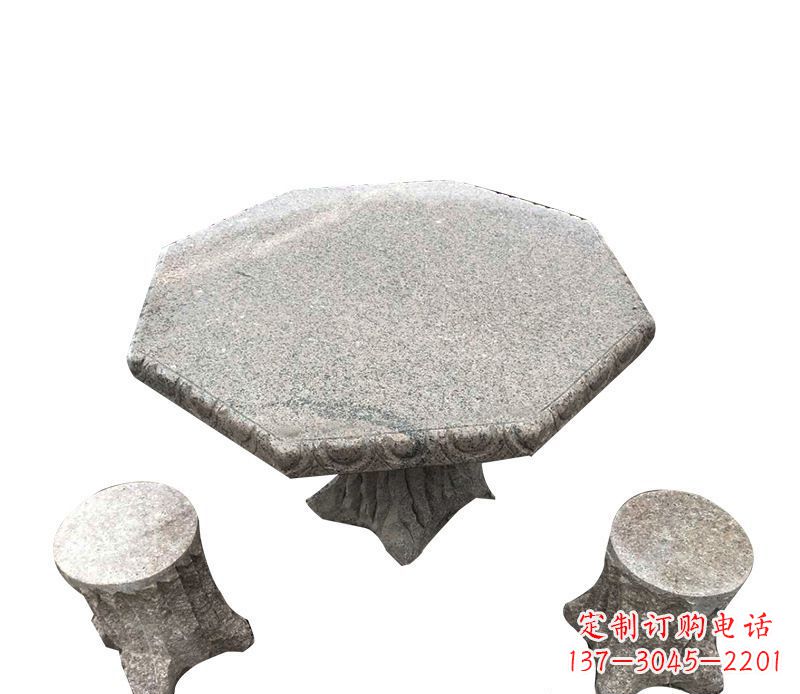 徐州八角石桌凳园林景观石雕