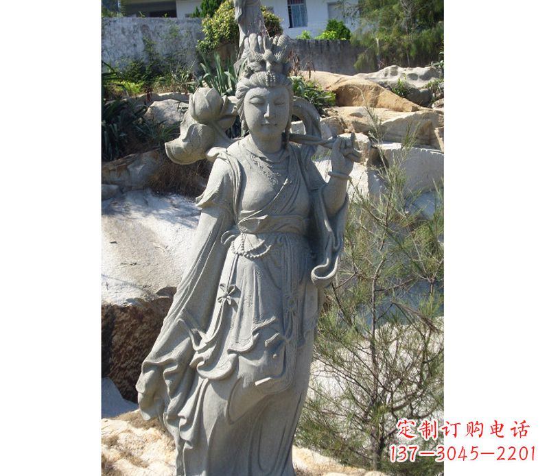 徐州八仙何仙姑石雕