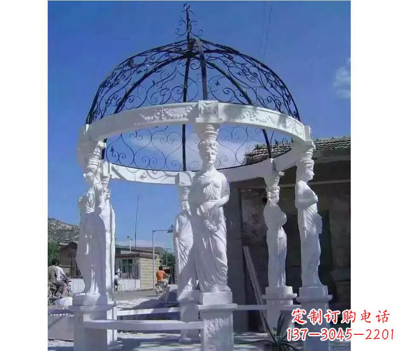 徐州白色欧式石头凉亭