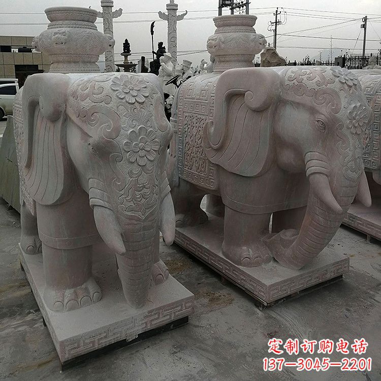 徐州宝瓶(保平安)石雕大象