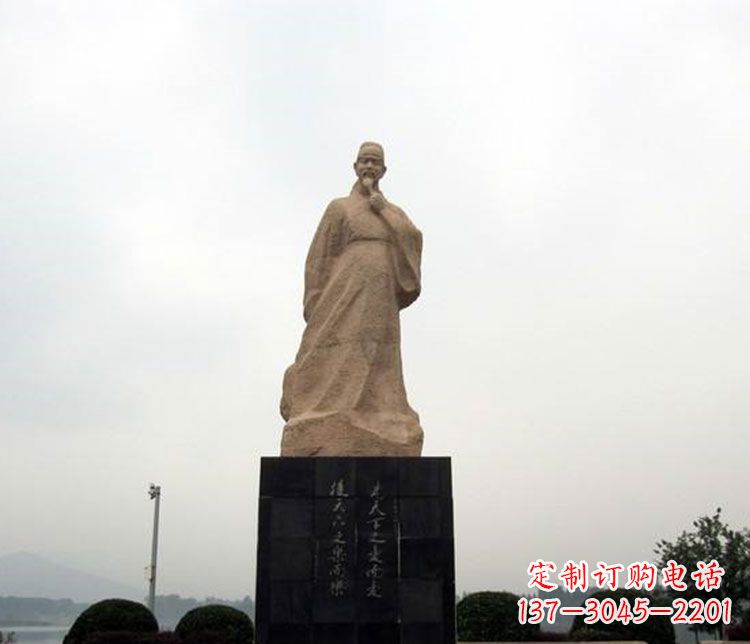 徐州北宋政治家范仲淹石雕