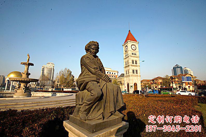 徐州贝多芬头像雕塑-城市文化名人雕像