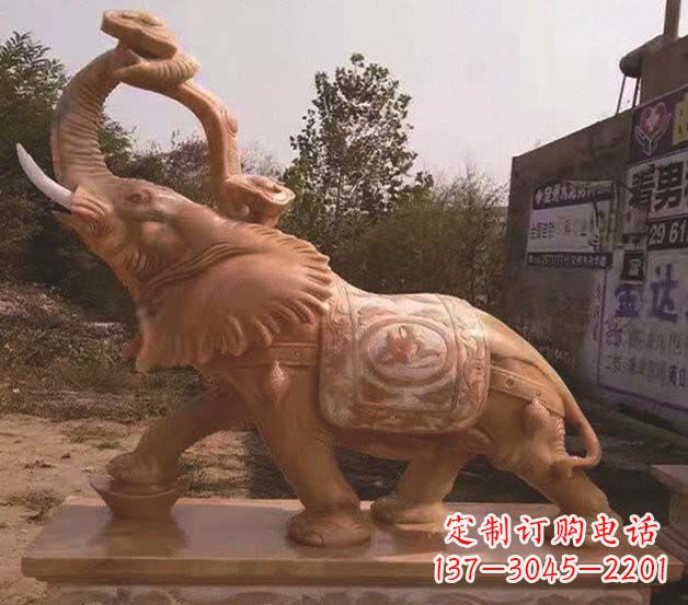 徐州大象雕塑鼻卷如意