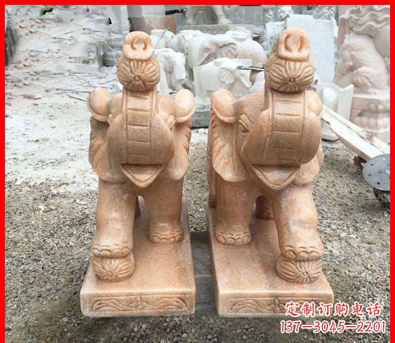 徐州小象石雕创意礼品传递爱与温暖