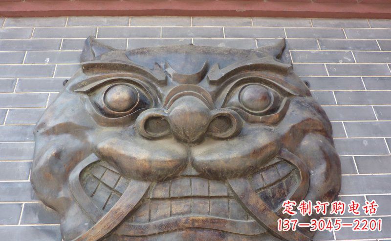 徐州狴犴古代神兽铜浮雕