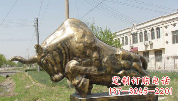 徐州标志性黄铜斗牛