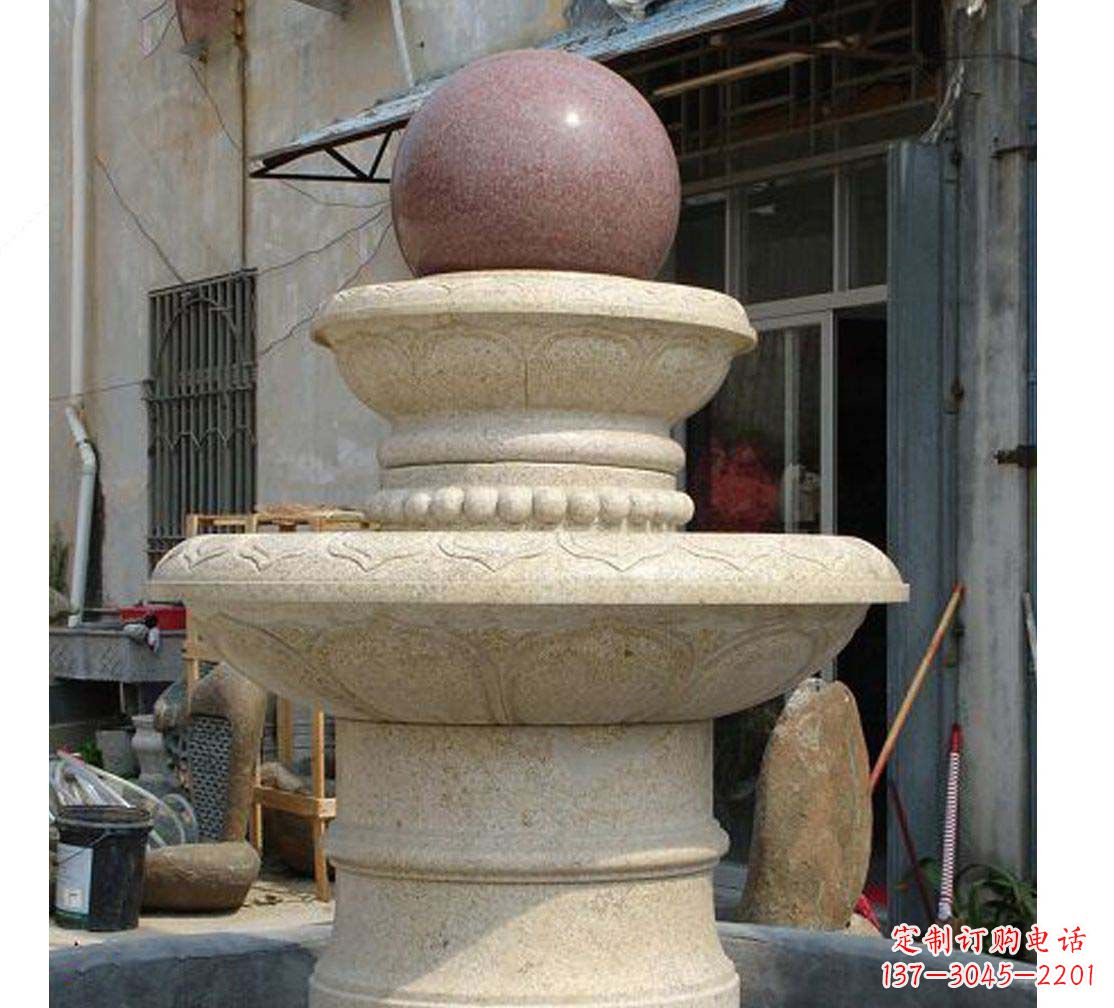 徐州别墅景观装饰风水球喷泉雕塑
