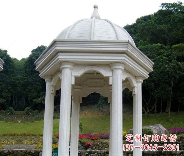 徐州别墅景观欧式石雕凉亭 (2)