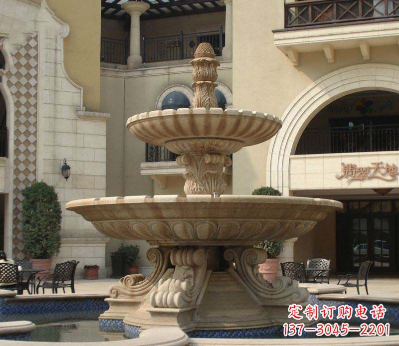 徐州别墅景观石雕大型喷泉雕塑 (2)