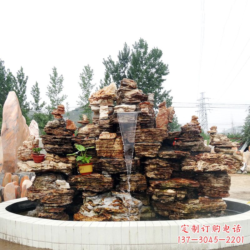 徐州别墅奇石鱼池假山