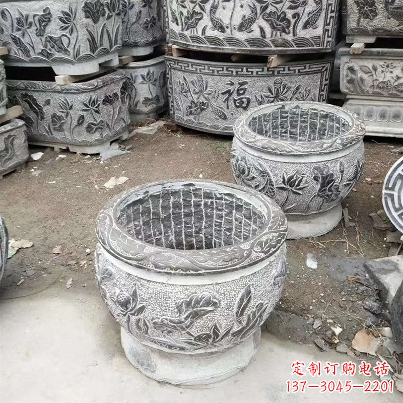 徐州别墅水缸石雕塑
