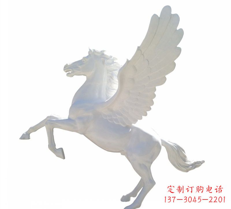 徐州玻璃钢白色飞马