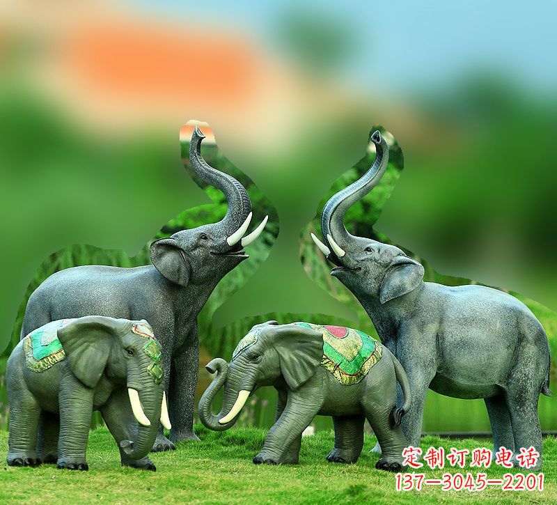 徐州玻璃钢大象雕塑——把大象的优雅带入现代