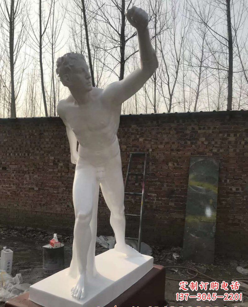 徐州玻璃钢大卫人物雕塑