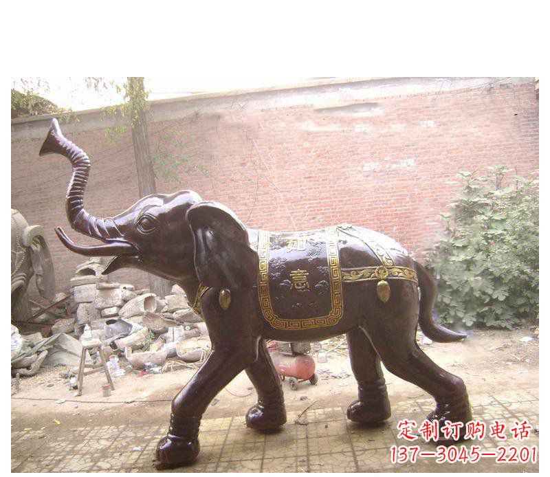 徐州玻璃钢大象坐骑雕塑
