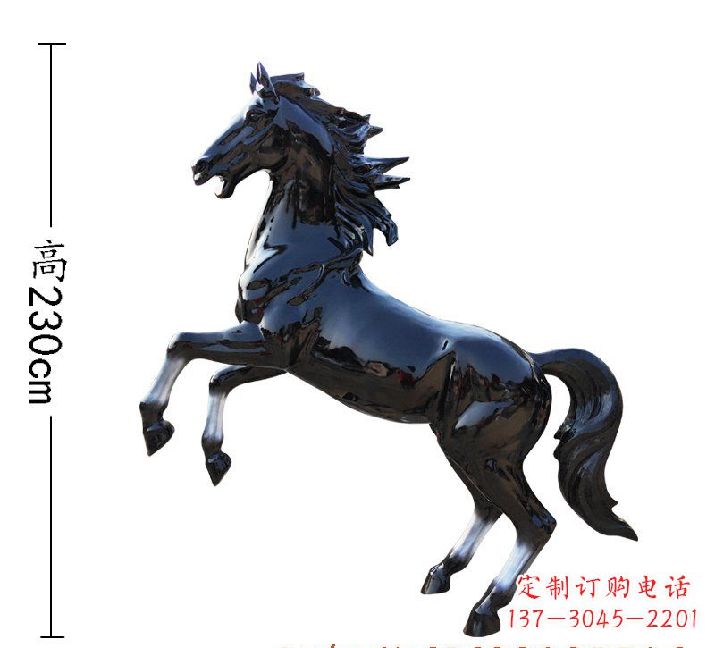 徐州玻璃钢仿真黑马雕塑
