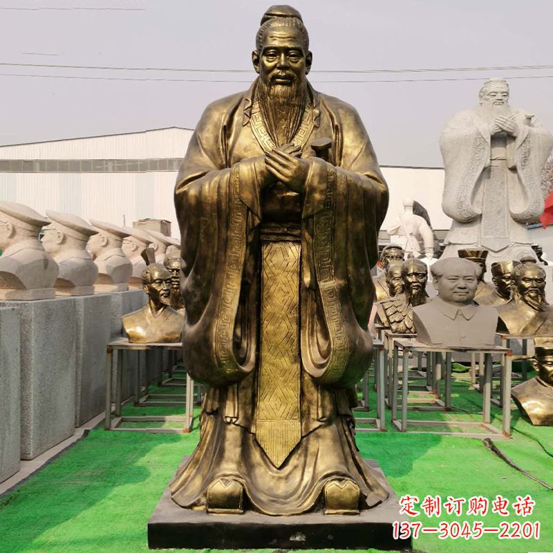 徐州玻璃钢孔子雕塑