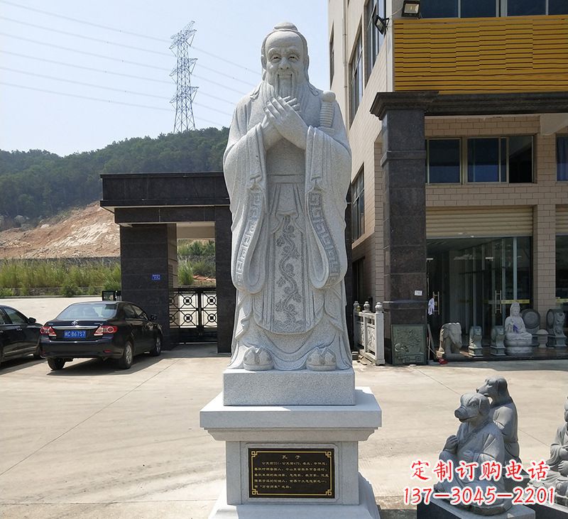 徐州玻璃钢孔子像雕塑