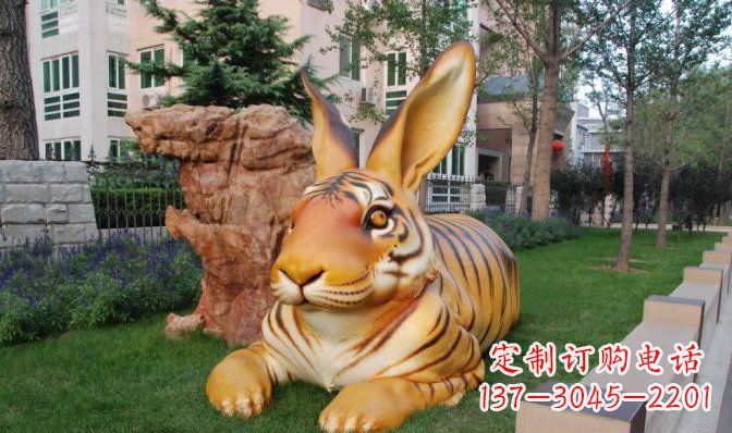 徐州玻璃钢兔子雕塑 (2)