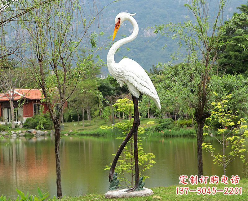 徐州玻璃钢仙鹤雕塑价格