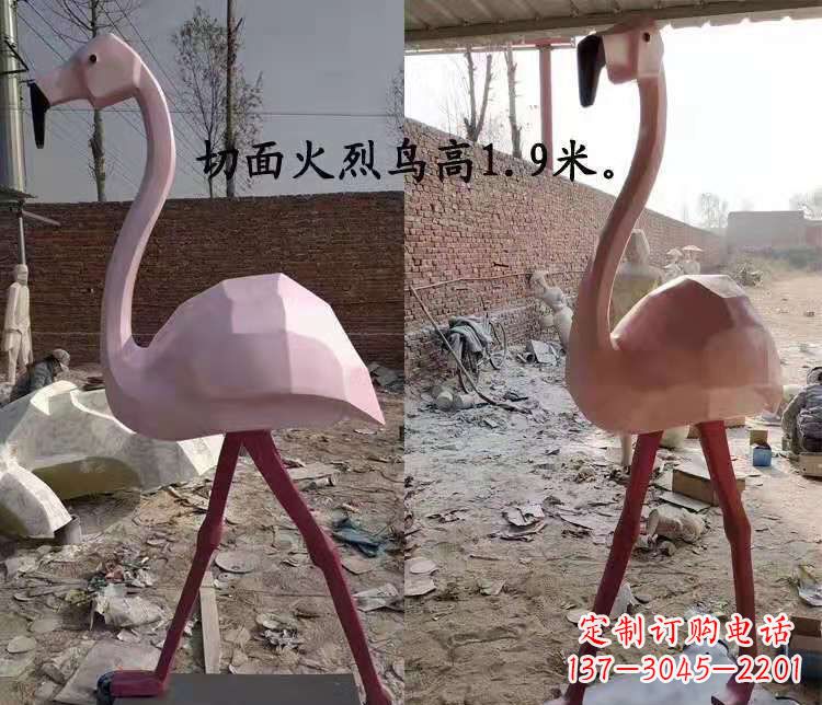 徐州玻璃钢仙鹤雕塑公园园林景观动物摆件