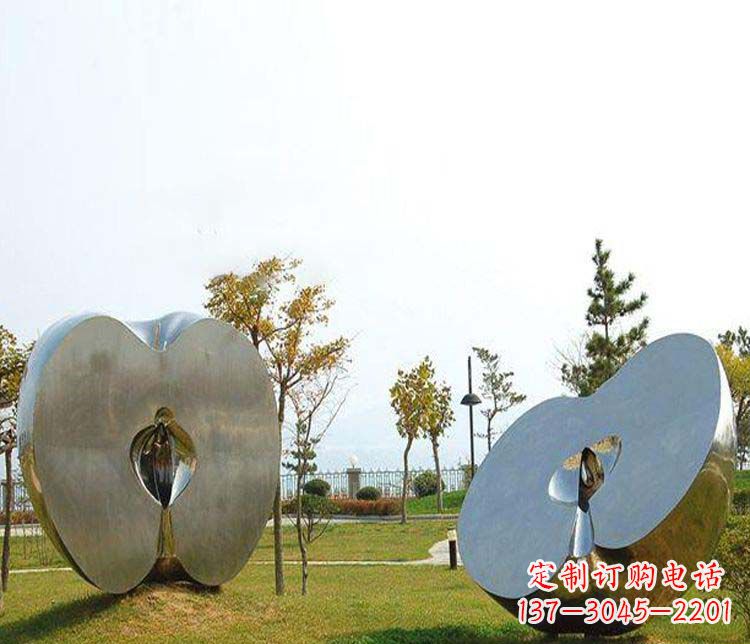 徐州不锈钢雕刻的苹果