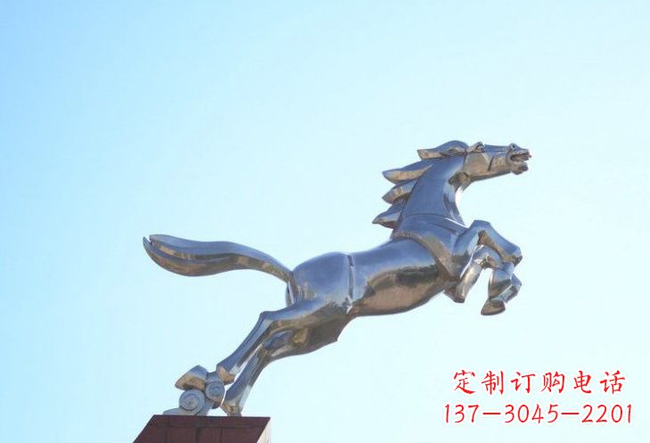 徐州不锈钢奔马雕塑