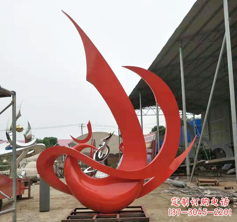徐州不锈钢彩色凤凰雕塑2