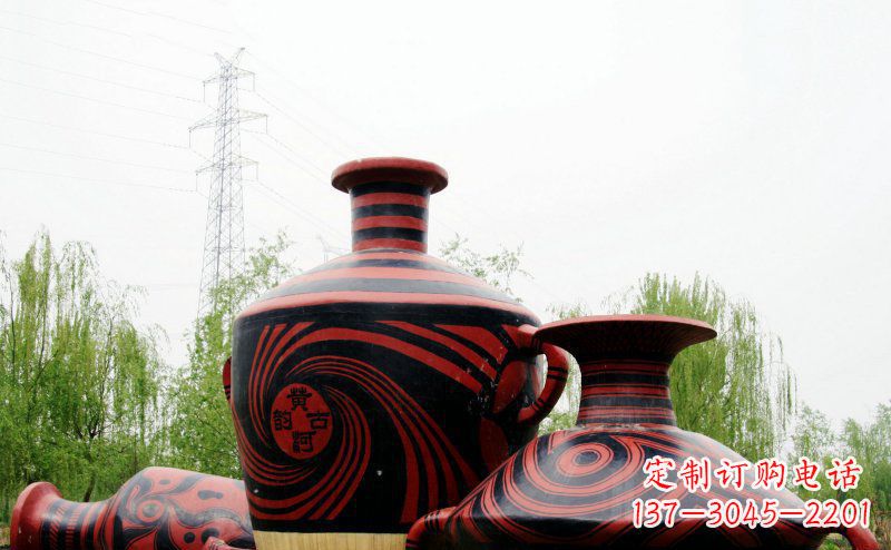 徐州不锈钢彩色花盆雕塑