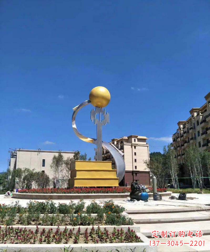 徐州不锈钢成功钥匙雕塑