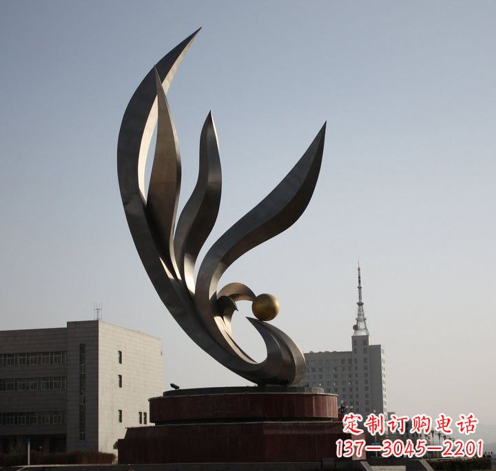 徐州不锈钢城市抽象凤凰雕塑222