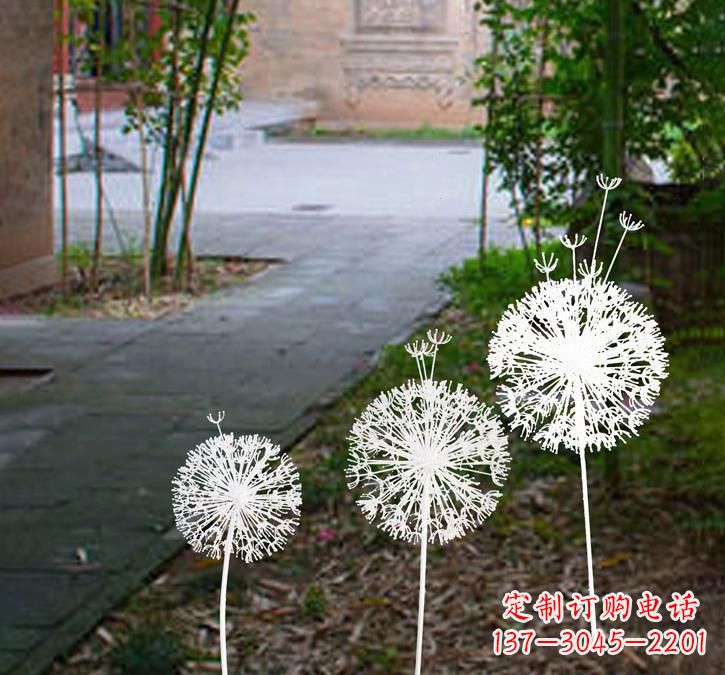 徐州不锈钢城市镂空蒲公英雕塑