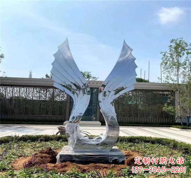 徐州不锈钢翅膀雕塑2