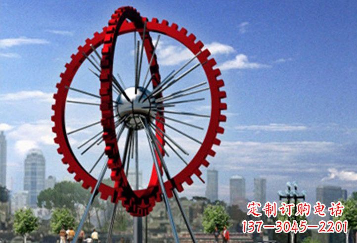 徐州不锈钢抽象城市摩天轮雕塑