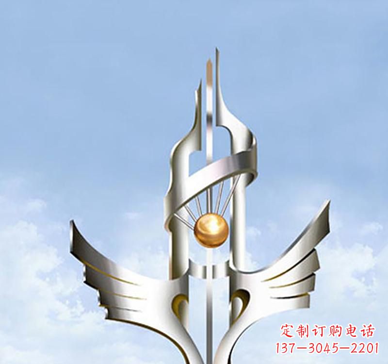 徐州不锈钢抽象创意翅膀雕塑