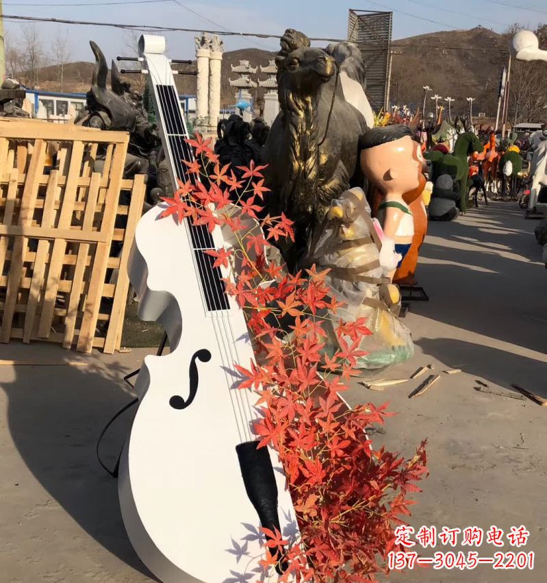 徐州不锈钢抽象大提琴雕塑12