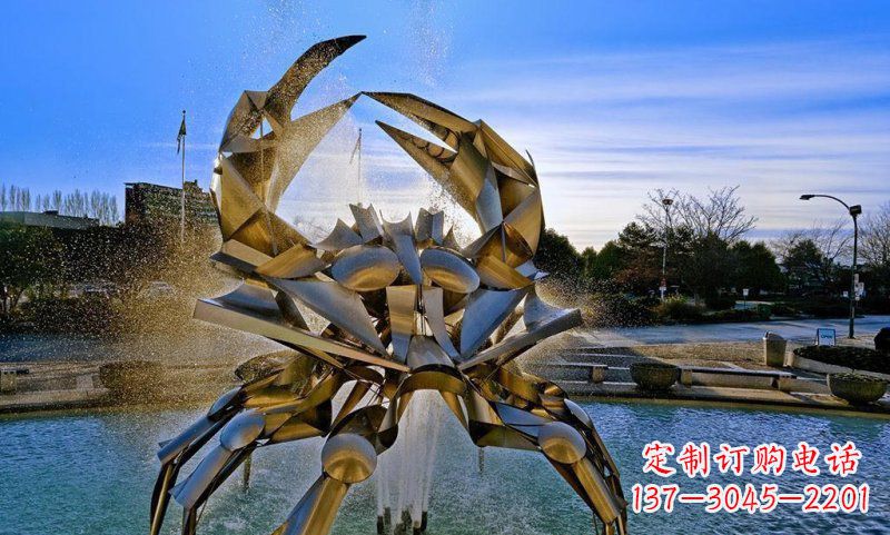 徐州不锈钢抽象大型螃蟹雕塑