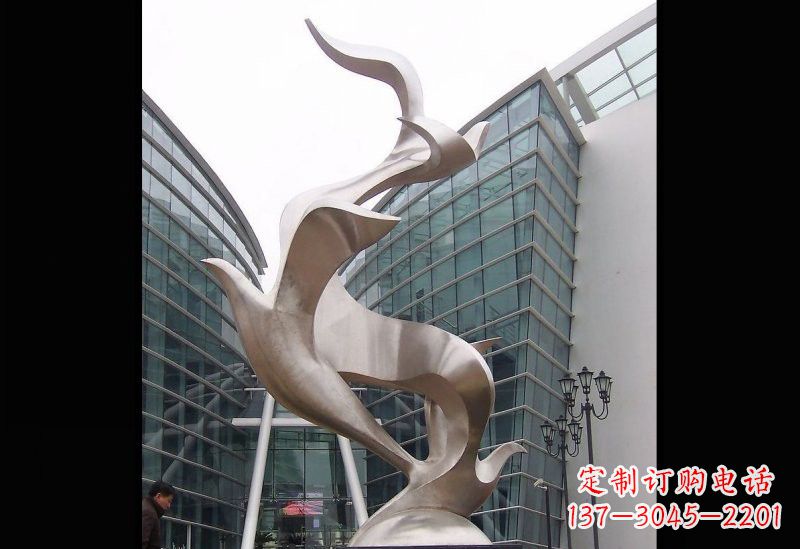 徐州不锈钢抽象大雁雕塑