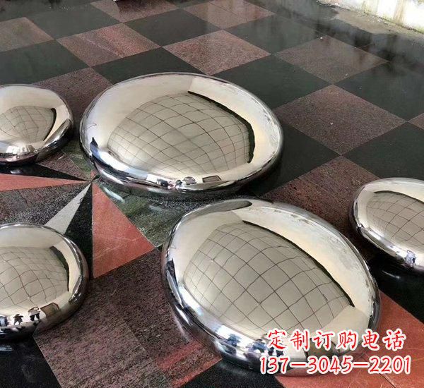 徐州不锈钢抽象鹅卵石雕塑