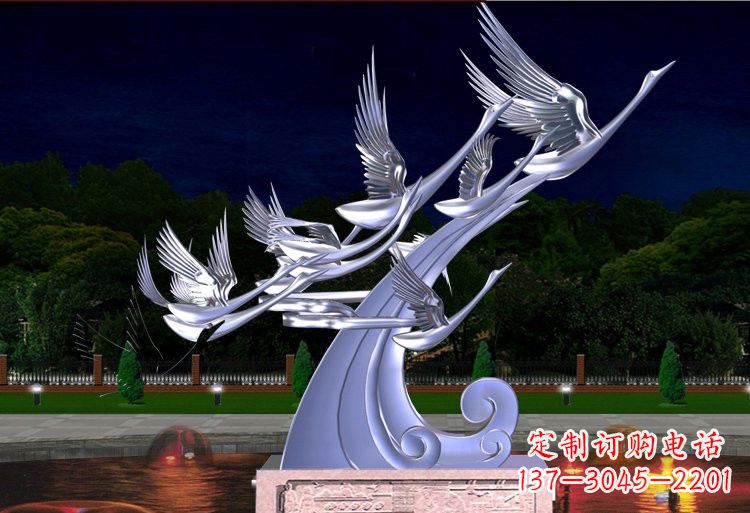 徐州不锈钢雕塑——以天鹅为灵感