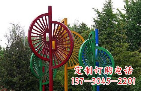 徐州不锈钢抽象风车雕塑