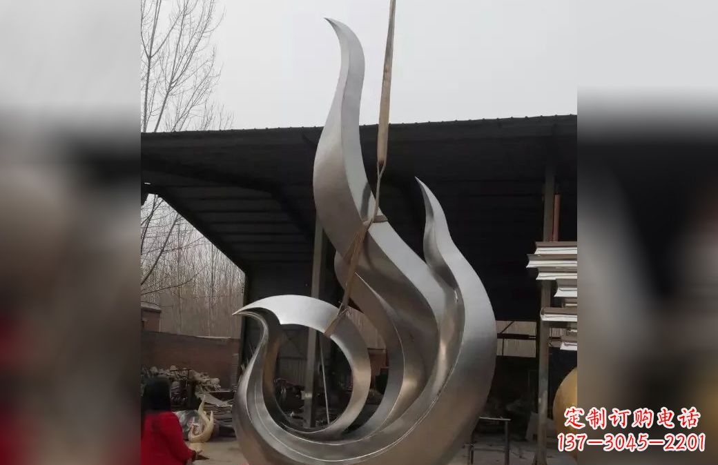 徐州不锈钢抽象凤凰雕塑 (7)