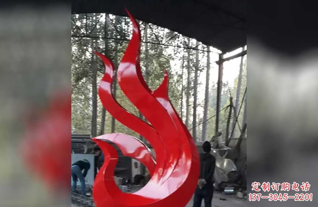 徐州不锈钢抽象凤凰雕塑 (6)