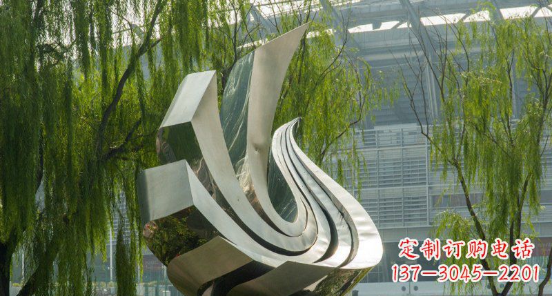 徐州不锈钢抽象凤凰公园雕塑