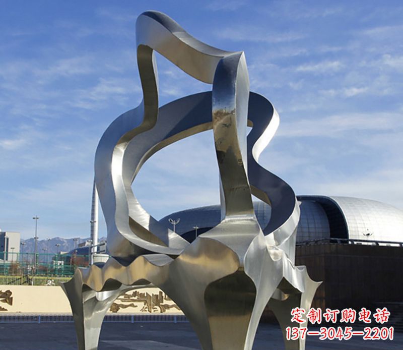 徐州不锈钢抽象钢琴雕塑 (2)