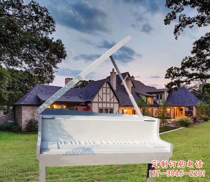 徐州不锈钢抽象钢琴雕塑广场景观雕塑