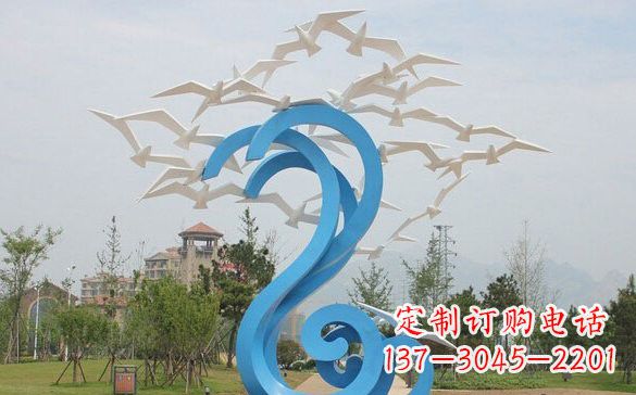 徐州不锈钢抽象海浪和海鸥