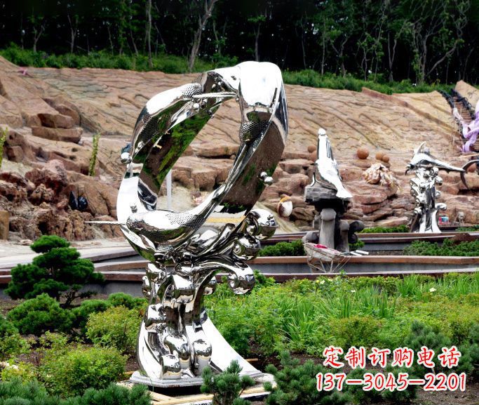 徐州不锈钢海豚雕塑——精致的艺术品